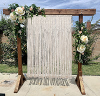 Large Macrame Door Curtain: Elegant Window Wall Hanging Tapestry for Wedding Backdrop D�cor