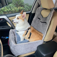 Anti-Slip Dog Travel Bed Dog Car Seat Pet Booster Seat Fully Detachable Washable