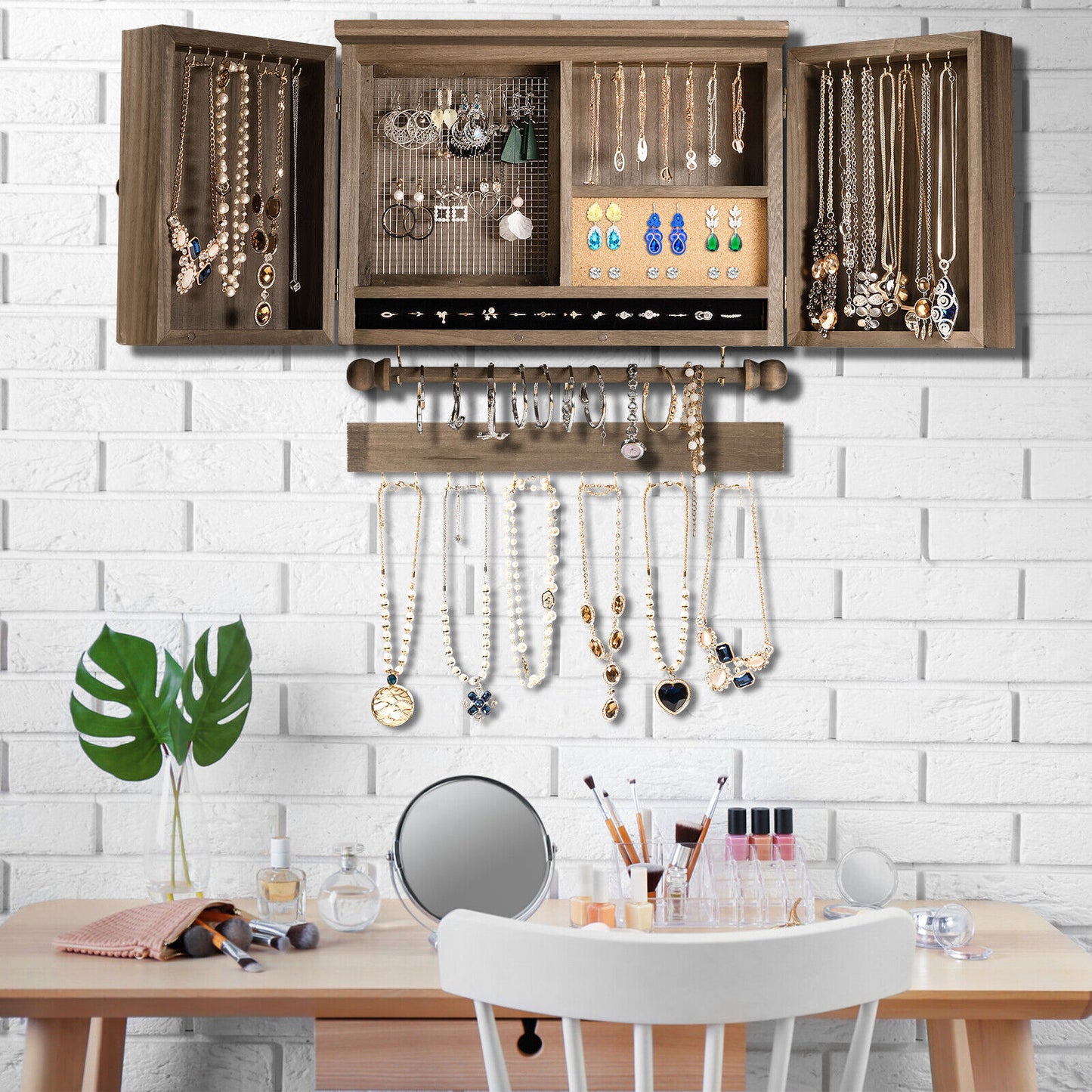 Wall Mounted Jewellery Storage Organizer