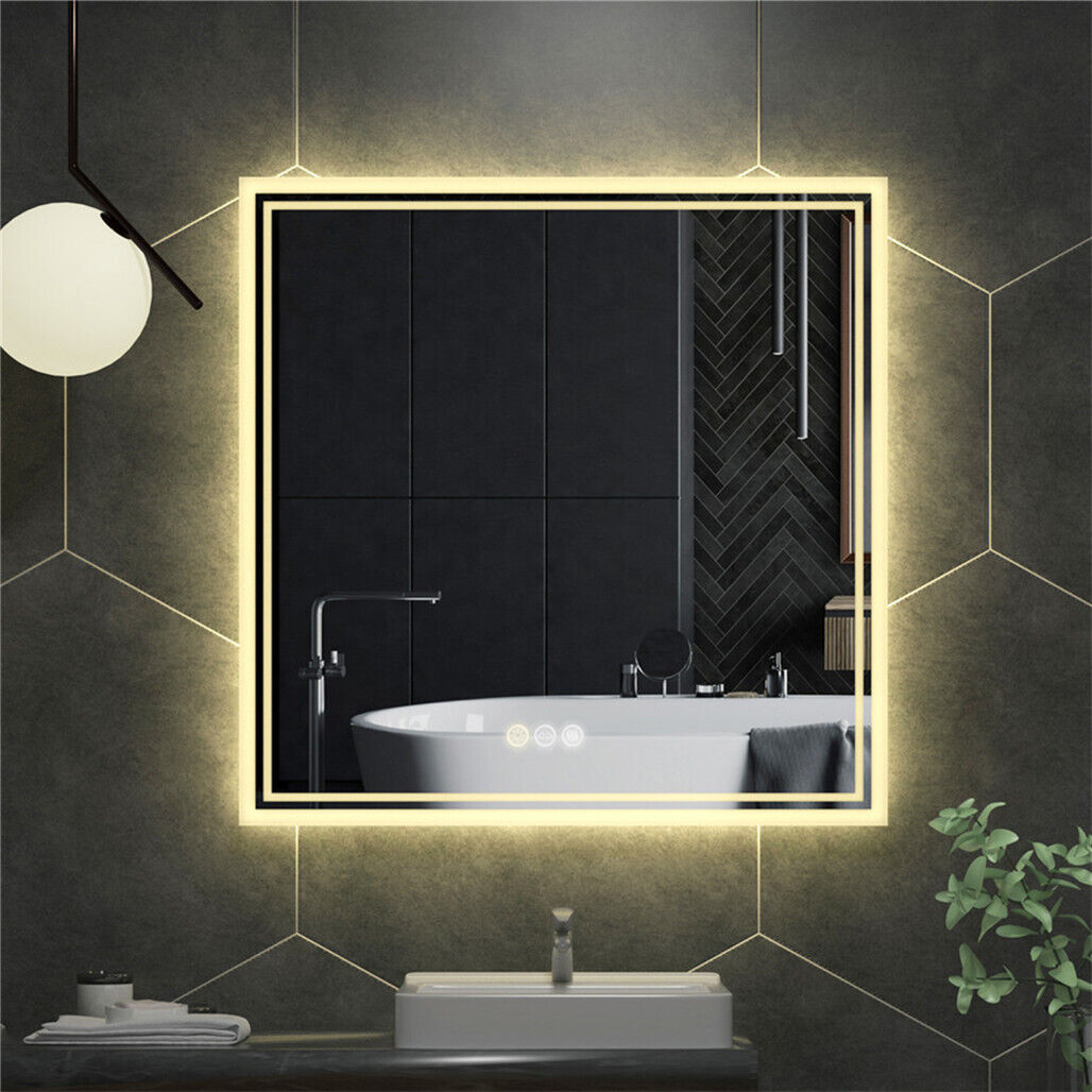 Energy Saving Backlit ULTRA BRIGHT Bathroom Mirror Anti-Fog HD Vanity Mirror