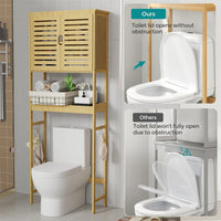 4-Tier Bamboo Bathroom Toilet Storage Rack