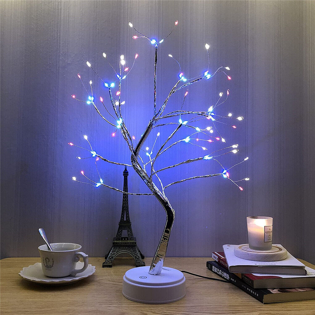 Upgraded Fairy Sparkly DIY Tree Lamp Spirit Bonsai Tree Night Lights Decoration