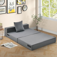 Folding Mattress w/ Pillow 15cm Tri-fold Ergonomic Sofa Bed w/ High-Density Foam