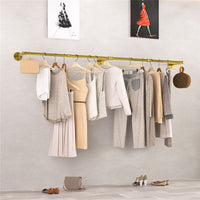 Ultra-large Capacity Clothes Hanging Rod Bar Retail Iron Garment Display Rack