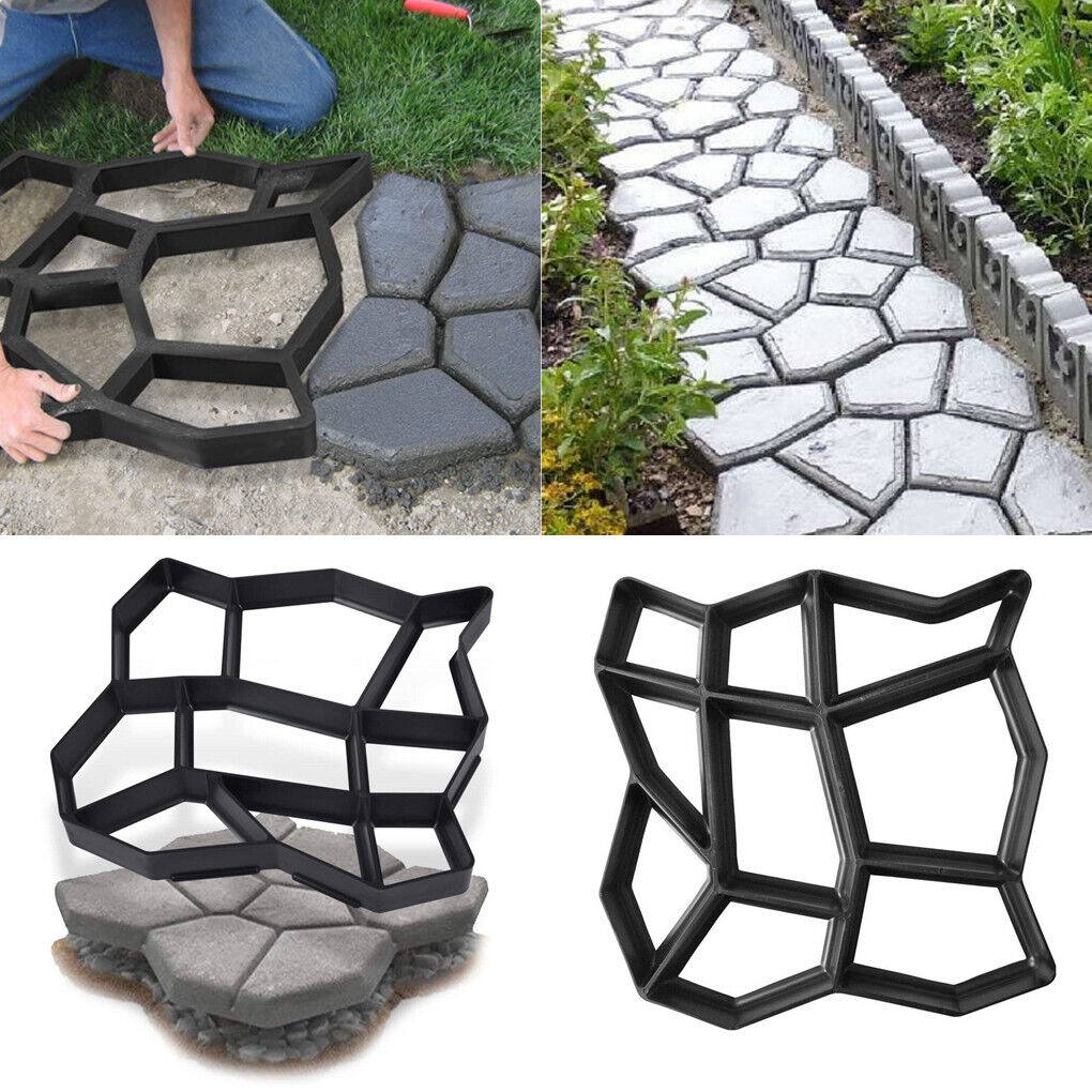 Garden Walk Maker Paving Mould for Driveway Path Brick Patio Concrete Slabs DIY