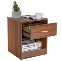 Bedside Tables Sofa Side End Table Wood Nightstand Storage Drawer Brown