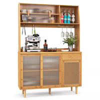 Buffet Sideboard Cabinet with Hutch – 175cm Wine Bar and Kitchen Storage