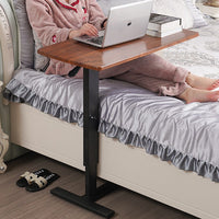 Rolling Sitting Standing Desk Adjustable Overbed Table Lazy Laptop Workstation