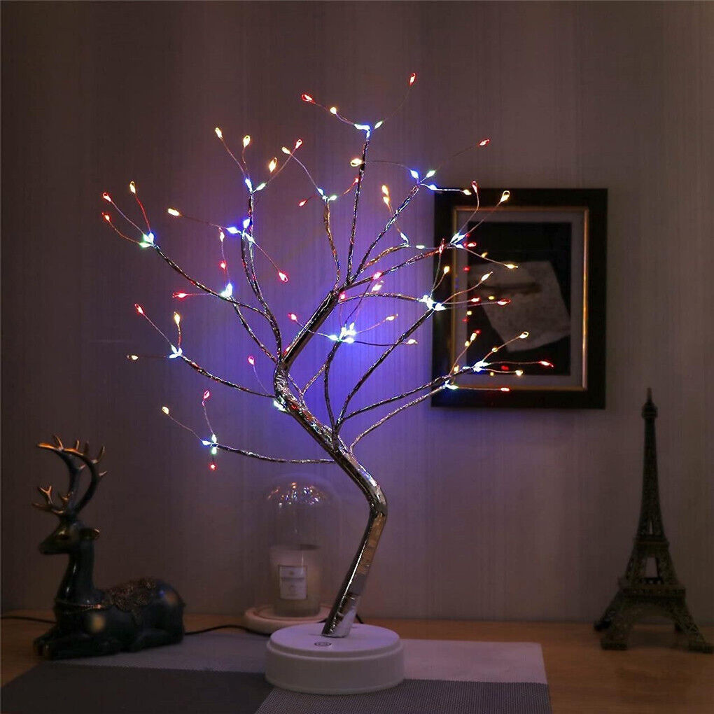 Upgraded Fairy Sparkly DIY Tree Lamp Spirit Bonsai Tree Night Lights Decoration