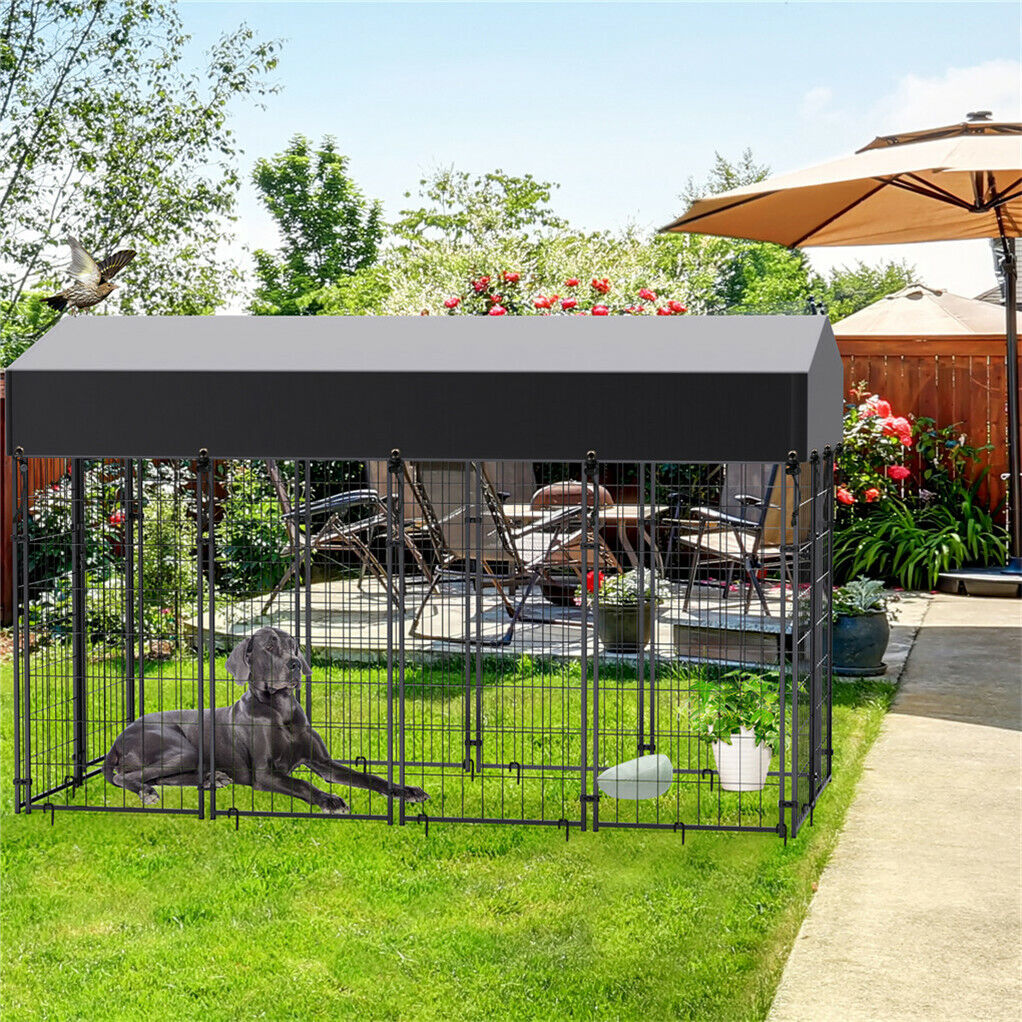 Jumbo Outdoor Dog Kennel Heavy Duty Pet Playpen Pre-galvanized Animal Cage Fence