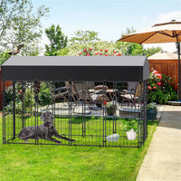 Jumbo Outdoor Dog Kennel Heavy Duty Pet Playpen Pre-galvanized Animal Cage Fence