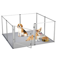 Arcrylic Dog Playpen Birth Panels w Aviation Aluminum Frame