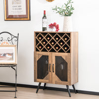 Storage Cabinet Kitchen Bar Sideboard Display Shelf Removable Wine Rack