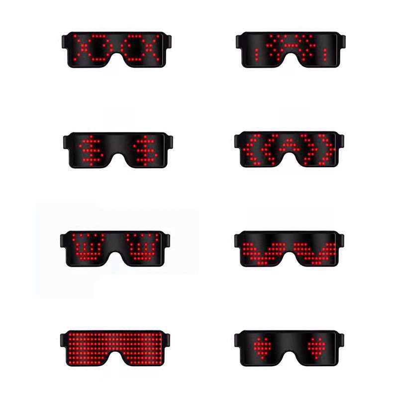 LED Glowing Glasses with 8 Modes for nightwear/party