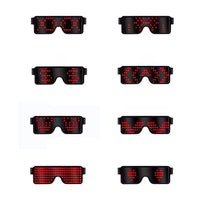 LED Glowing Glasses with 8 Modes for nightwear/party