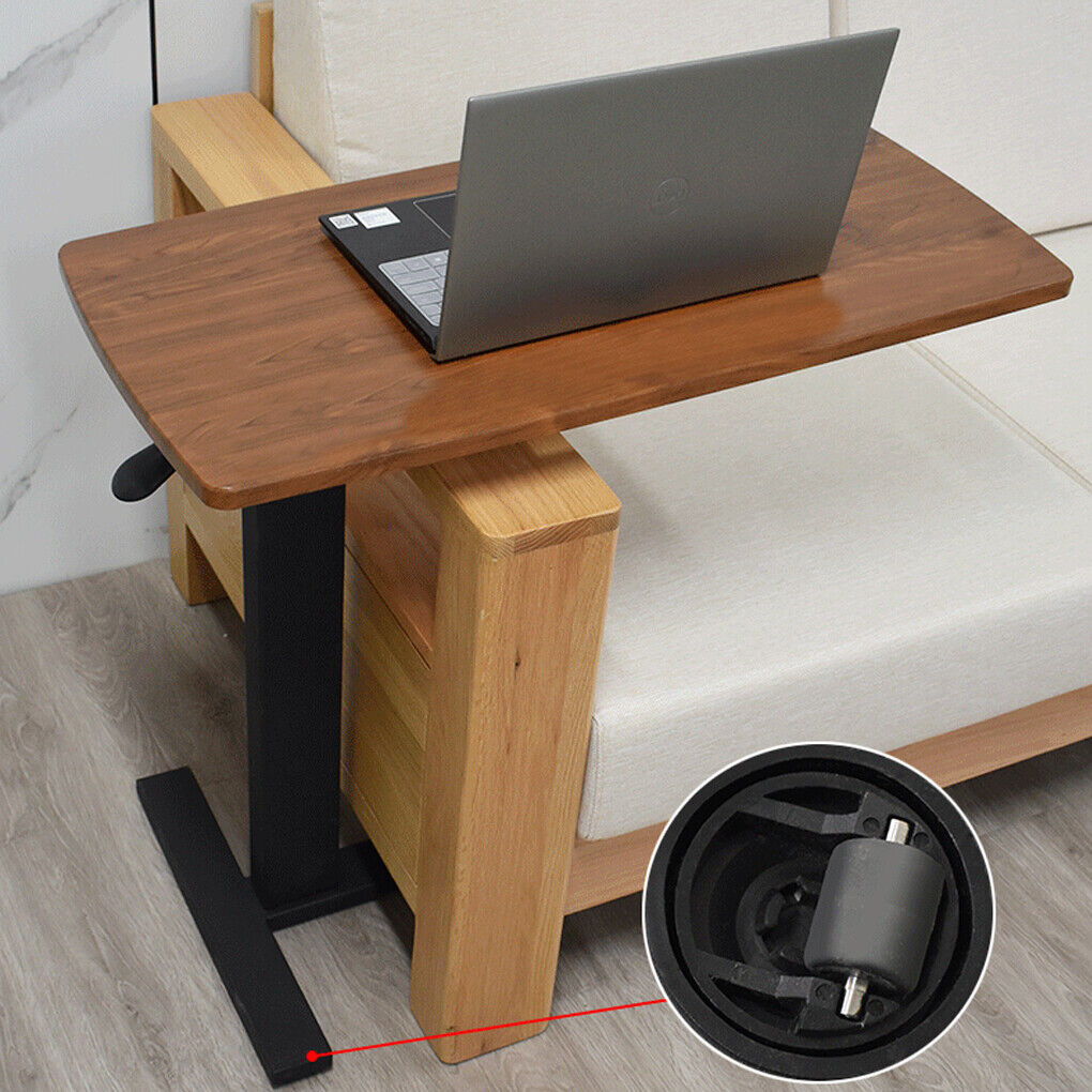 Height Adjustable Over Bed Chair Table Computer Laptop Table Daily Living Aid