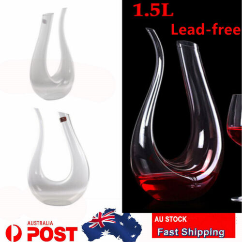 1.5 L Crystal Glass U Shape Wine Decanter