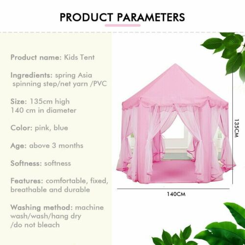 Kids Play Tent Princess Castle- pink