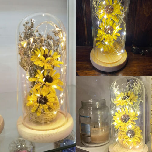 Christmas Artificial Sunflower Dome Lamp