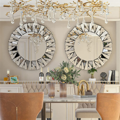 Decorative Round Wall Mirror for Living Room