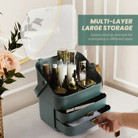 Portable Green Makeup Organiser Storage Holder