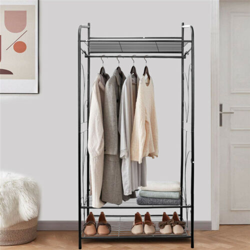 Large metal garment storage stand