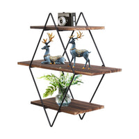 3-Tier wooden Floating Wall Shelves