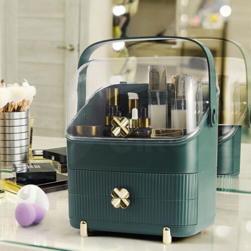 Portable Green Makeup Organiser Storage Holder