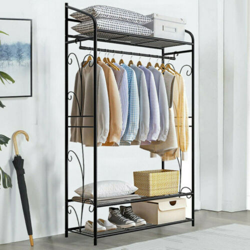 Large metal garment storage stand