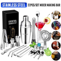 22pcs stainless steel Bar Cocktail Shaker Set
