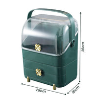 Portable Green Makeup Organiser Storage Holder