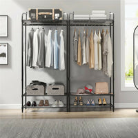 Large metal garment storage stand