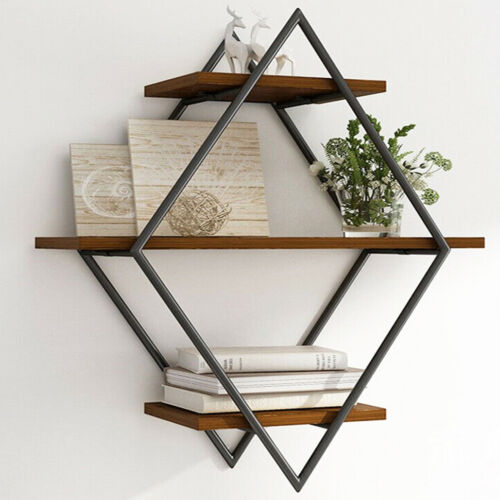 3-Tier wooden Floating Wall Shelves