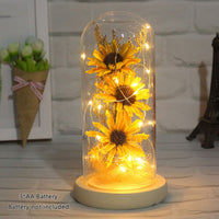 Christmas Artificial Sunflower Dome Lamp