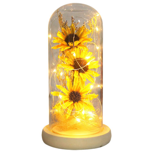 Christmas Artificial Sunflower Dome Lamp