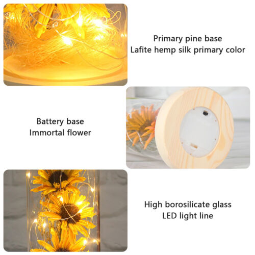 Christmas Artificial Sunflower Dome Lamp