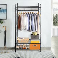 Large metal garment storage stand