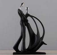 Resin dancing couple sculpture for desktop