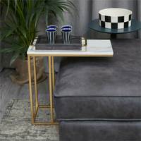 Heavy duty C shaped Bed side table