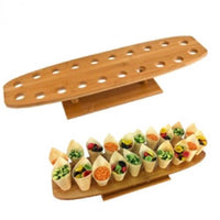 BAMBOO FOOD SERVING CONES 8cm LONG 100/PACK