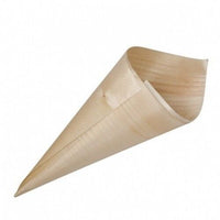 BAMBOO FOOD SERVING CONES 8cm LONG 100/PACK