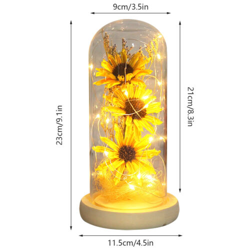 Christmas Artificial Sunflower Dome Lamp