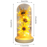 Christmas Artificial Sunflower Dome Lamp