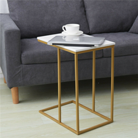 Heavy duty C shaped Bed side table