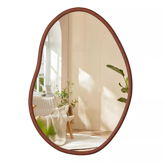 Wooden Frame Wall Mirror - Entryway & Hall Decor