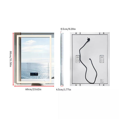 LED Bathroom Mirror with Anti-Fog, Bluetooth & Backlight