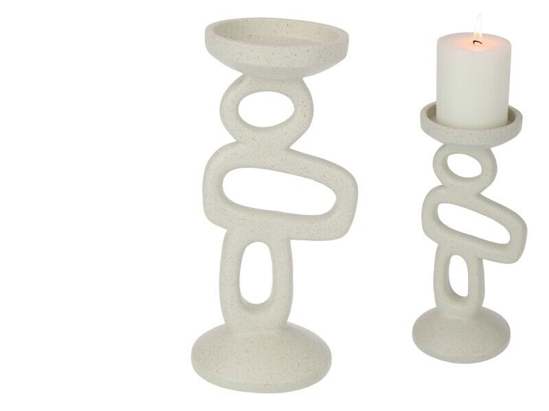 Coral Chain Abstract Pillar Holder - 24cm