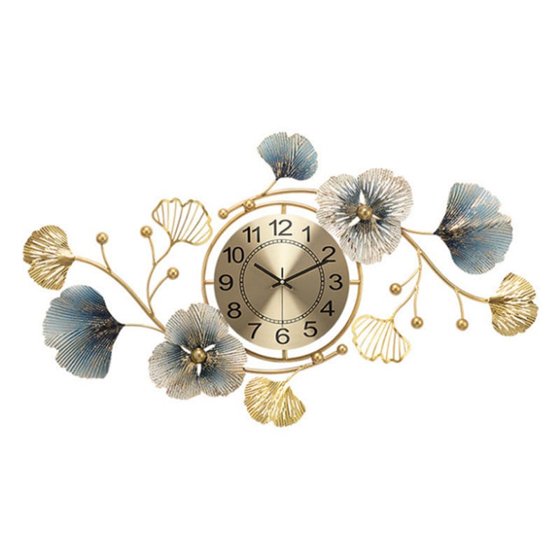 Luxury wall clock with metal wall art - Home decor antique art indoor or outdoor