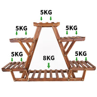 Heavy Duty Pine Wood Plant Stand