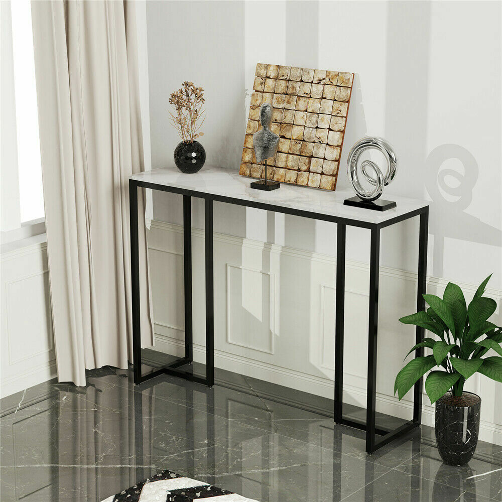 Marble console table Hallway table entryway display console table Marble